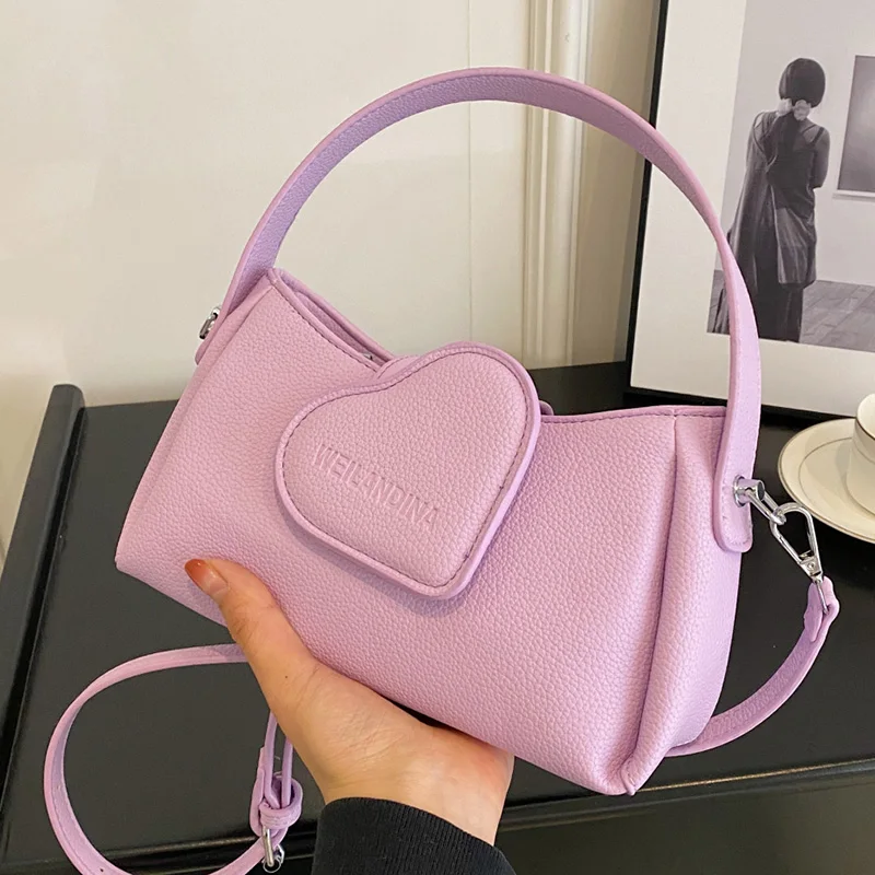 Fashion Women Soft Pu Leather Solid Color Shoulder Bags Half Moon Bags Designer Lady Small Handbags Ladies Underarm Bags Clutch 
Fashion Women Soft Pu Leather Solid Color Shoulder Bags Half Moon Bags Designer Lady Small Handbags Ladies Underarm Bags Clutch