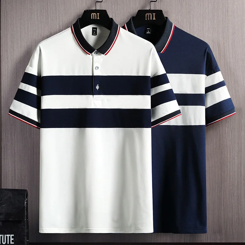 2022 Men's Short-Sleeved Summer Thin Lapels T-shirt Youth Handsome Color Matching Polo Shirt
2022 Men's Short-Sleeved Summer Thin Lapels T-shirt Youth Handsome Color Matching Polo Shirt