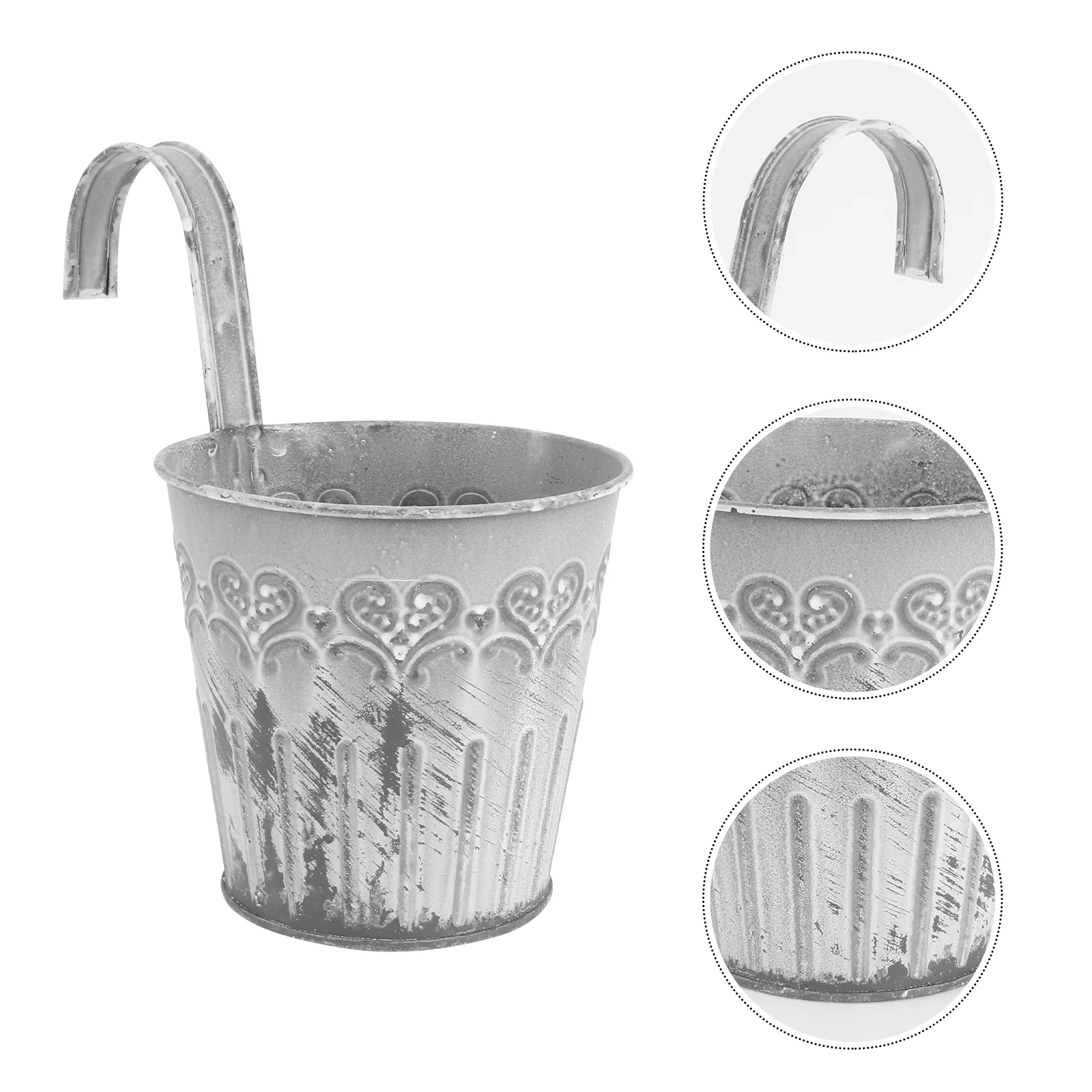 Flower Iron Vase Planters Balcony Metal Hanging Pot Old Bucket Pots Outside Porch Railing Decor Fence Balconies Planter Hanger
Flower Iron Vase Planters Balcony Metal Hanging Pot Old Bucket Pots Outside Porch Railing Decor Fence Balconies Planter Hanger