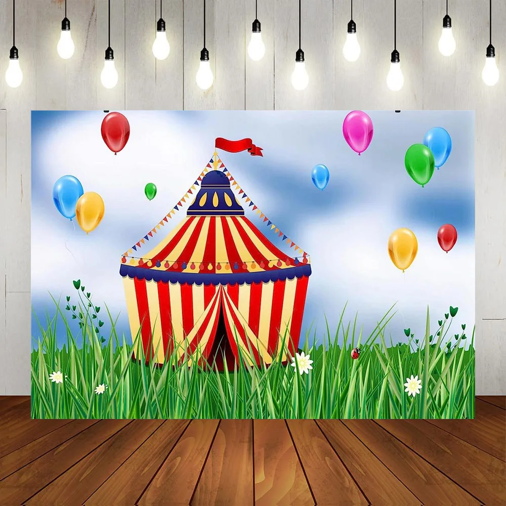 Circus House Happy Birthday Simple Colorful balloons Outdoor Grass photography Decorative props Banner Cute boys and girls
Circus House Happy Birthday Simple Colorful balloons Outdoor Grass photography Decorative props Banner Cute boys and girls