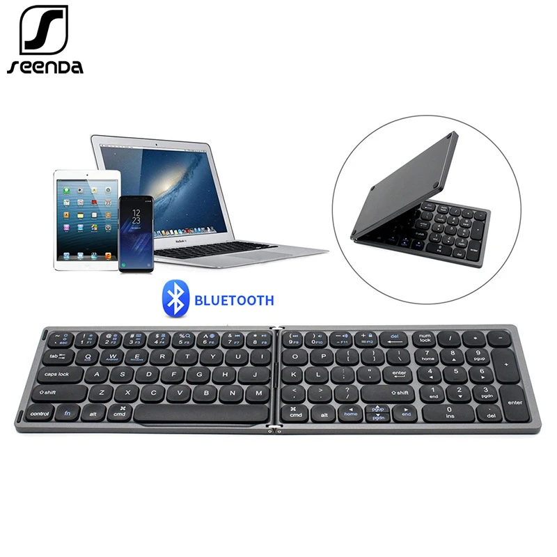 SeenDa Rechargeable Bluetooth Foldable Keyboard with Numeric Phone Tablet Folding Wireless Keyboard for IOS/Android/Windows
SeenDa Rechargeable Bluetooth Foldable Keyboard with Numeric Phone Tablet Folding Wireless Keyboard for IOS/Android/Windows