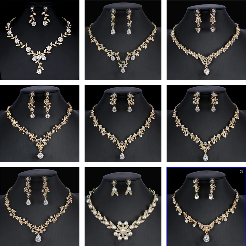 Women's Jewelry Sets Classic Bridal Women's Dress Accessories Cube Necklaces Earrings Sets Gold Wedding Dress Accessories
Women's Jewelry Sets Classic Bridal Women's Dress Accessories Cube Necklaces Earrings Sets Gold Wedding Dress Accessories