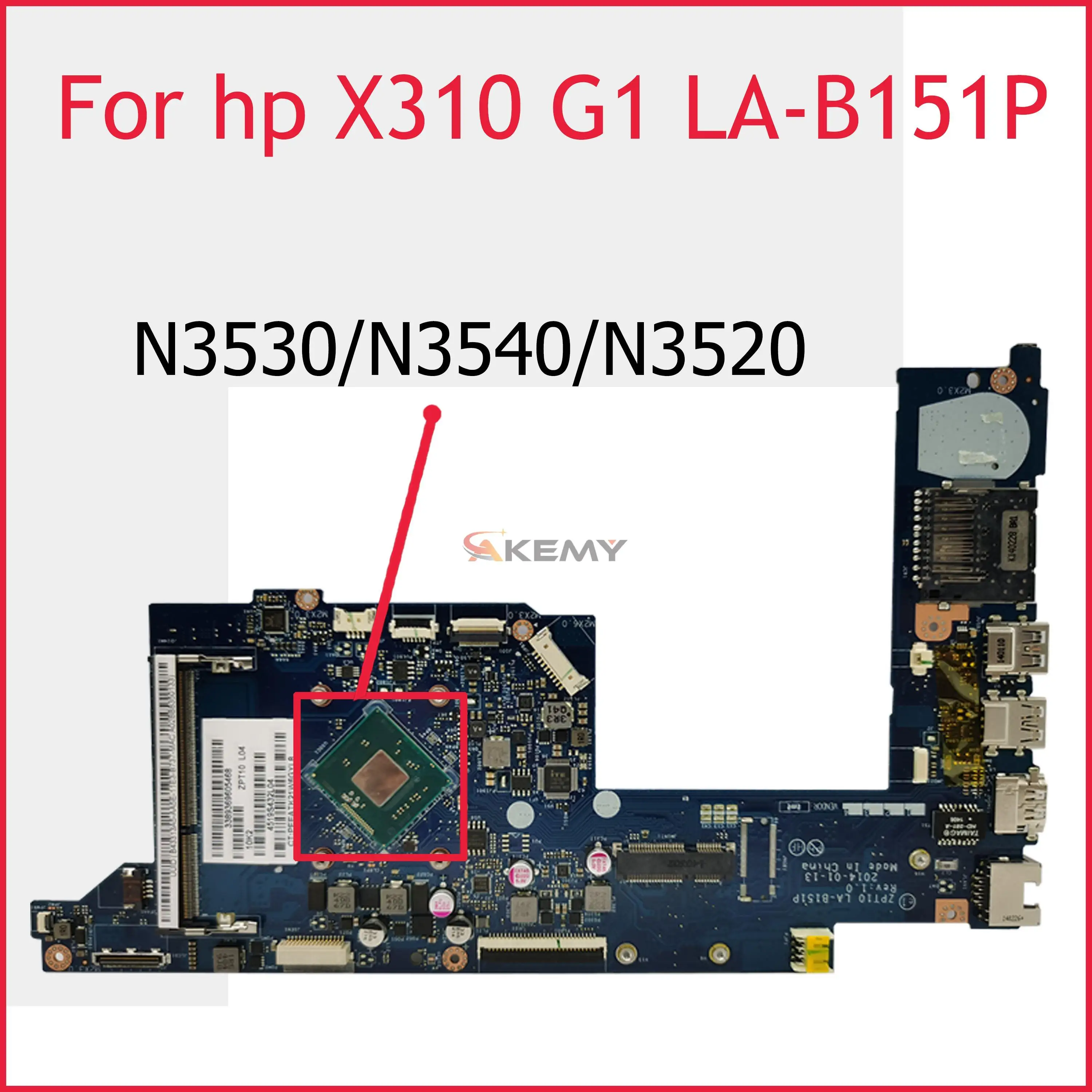 Совершенно новая материнская плата для ноутбука Akemy ZPT10 LA-B151P для HP X360 X310 G1 процессор материнской платы N3530/N3540/N3520
Совершенно новая материнская плата для ноутбука Akemy ZPT10 LA-B151P для HP X360 X310 G1 процессор материнской платы N3530/N3540/N3520