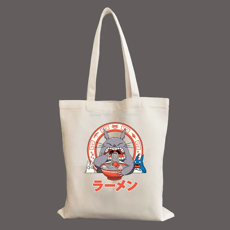 Studio Ghibli Japanese Anime The Totoro Ramen graphic shopping bag women Harajuk tote Handbag Reusable canvas shopping bag
Studio Ghibli Japanese Anime The Totoro Ramen graphic shopping bag women Harajuk tote Handbag Reusable canvas shopping bag