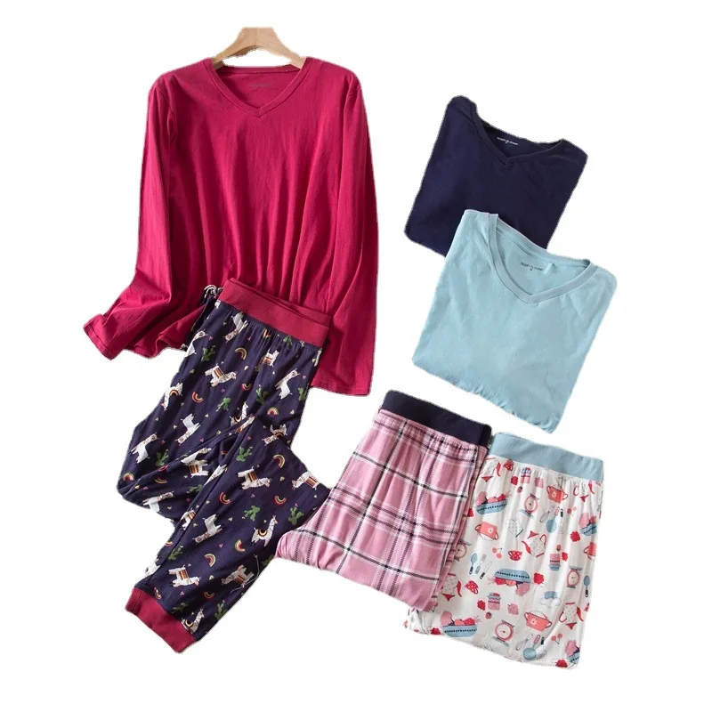 Women's Pajamas Suit for Spring and Autumn Long-sleeved Trousers Suit Cotton Cartoon Xs-xxl Size Loose Women Home Clothes
Women's Pajamas Suit for Spring and Autumn Long-sleeved Trousers Suit Cotton Cartoon Xs-xxl Size Loose Women Home Clothes