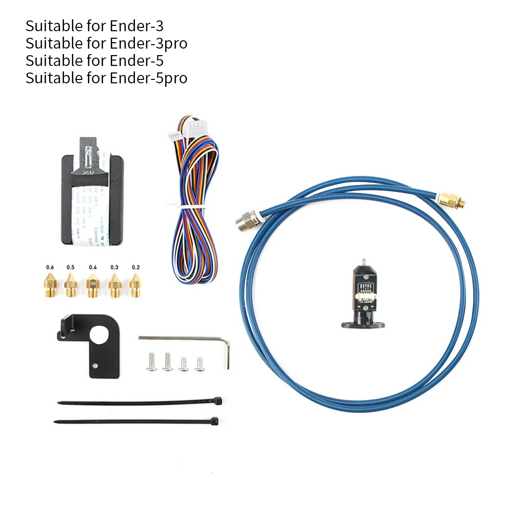 3D Printer Automatic Leveling Module PTFE Tube 3D Printer Nozzle Upgrade Kit Replacement for Ender-3 Ender-5
3D Printer Automatic Leveling Module PTFE Tube 3D Printer Nozzle Upgrade Kit Replacement for Ender-3 Ender-5