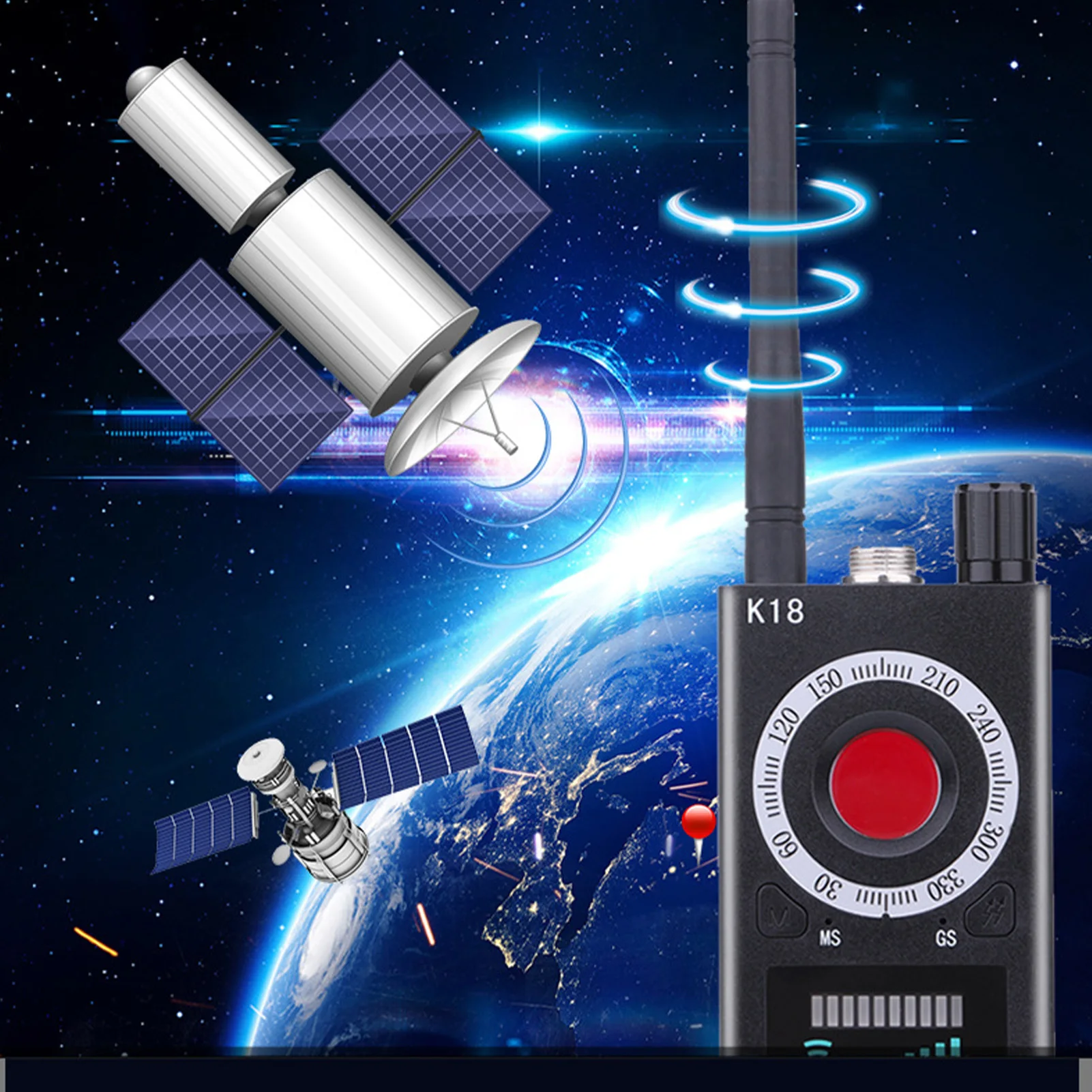 New K18 Wireless Signal Detector Strong Magnetic GPS Detector Durable RF Signal Detector Antispy Detector Audio Finder
New K18 Wireless Signal Detector Strong Magnetic GPS Detector Durable RF Signal Detector Antispy Detector Audio Finder