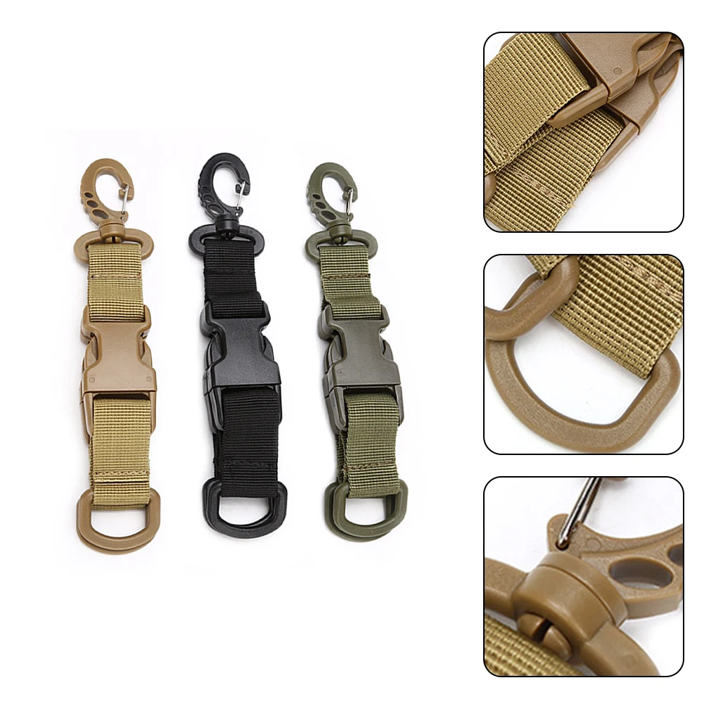 Tactical Webbing Backpack Carabiner Keychain Clip Carabiner Belt Key Chain Loop Webbing Double-split Quick Releas Hanging Buckl
Tactical Webbing Backpack Carabiner Keychain Clip Carabiner Belt Key Chain Loop Webbing Double-split Quick Releas Hanging Buckl