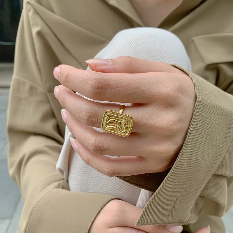 FMILY Minimalist Geometric Square Ring 925 Sterling Silver Fashion Retro Wild Graffiti Hip-hop Punk Jewelry for Girlfriend Gift
FMILY Minimalist Geometric Square Ring 925 Sterling Silver Fashion Retro Wild Graffiti Hip-hop Punk Jewelry for Girlfriend Gift