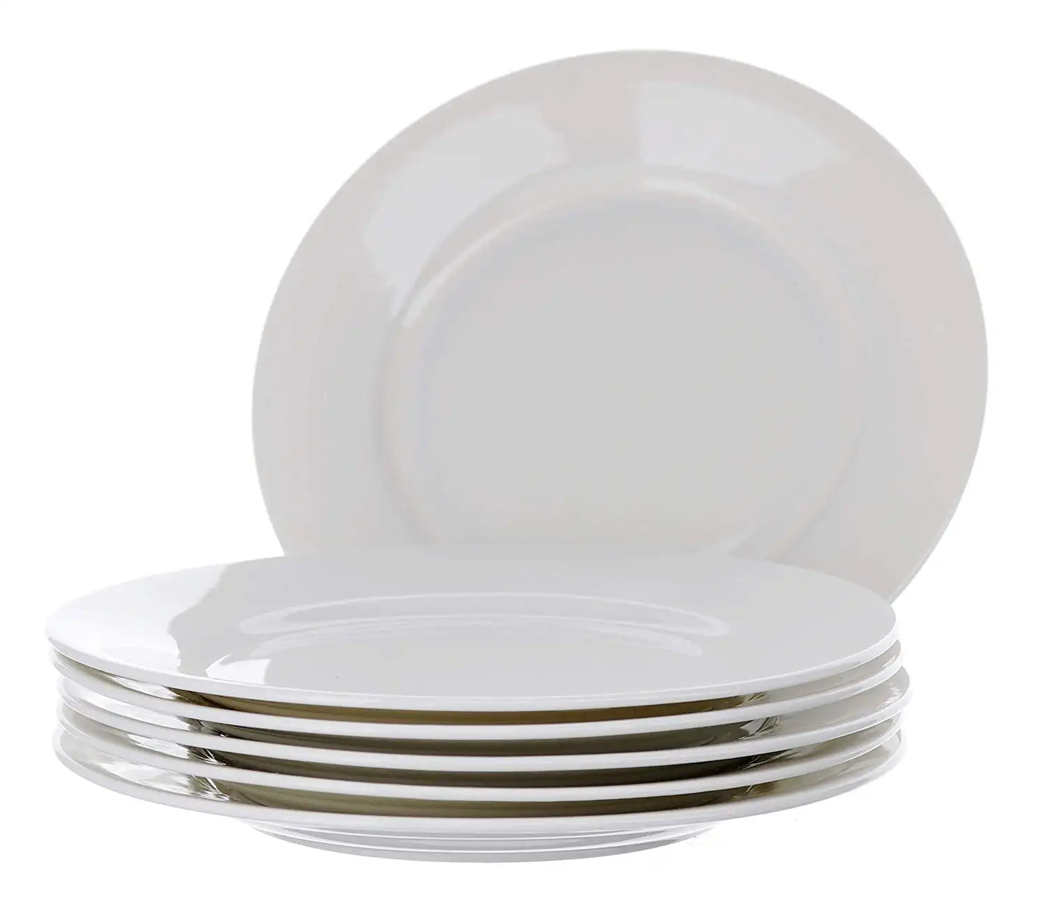White Plates 8" Set of 6, Round Porcelain Salad Plates Kitchen Set, Microwave Safe
White Plates 8" Set of 6, Round Porcelain Salad Plates Kitchen Set, Microwave Safe