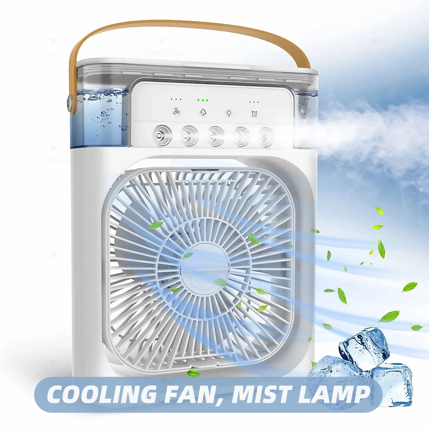 New Mini Desktop 3 In 1 Air Humidifier Cooling USB Fan LED Night Light Water Mist Fun Humidification Fan Spray Electric Fan Gift
New Mini Desktop 3 In 1 Air Humidifier Cooling USB Fan LED Night Light Water Mist Fun Humidification Fan Spray Electric Fan Gift