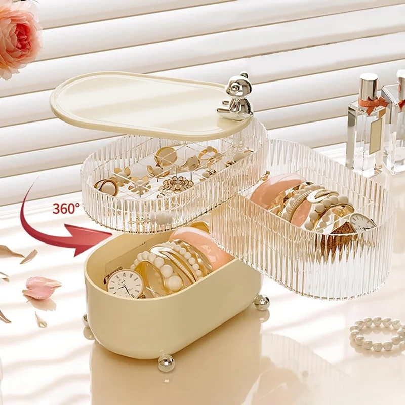360°Rotating Hair Accessories Organizer, Bathroom Containers For Headband, Jewelry Storage Box Earring Holder A Durable
360°Rotating Hair Accessories Organizer, Bathroom Containers For Headband, Jewelry Storage Box Earring Holder A Durable