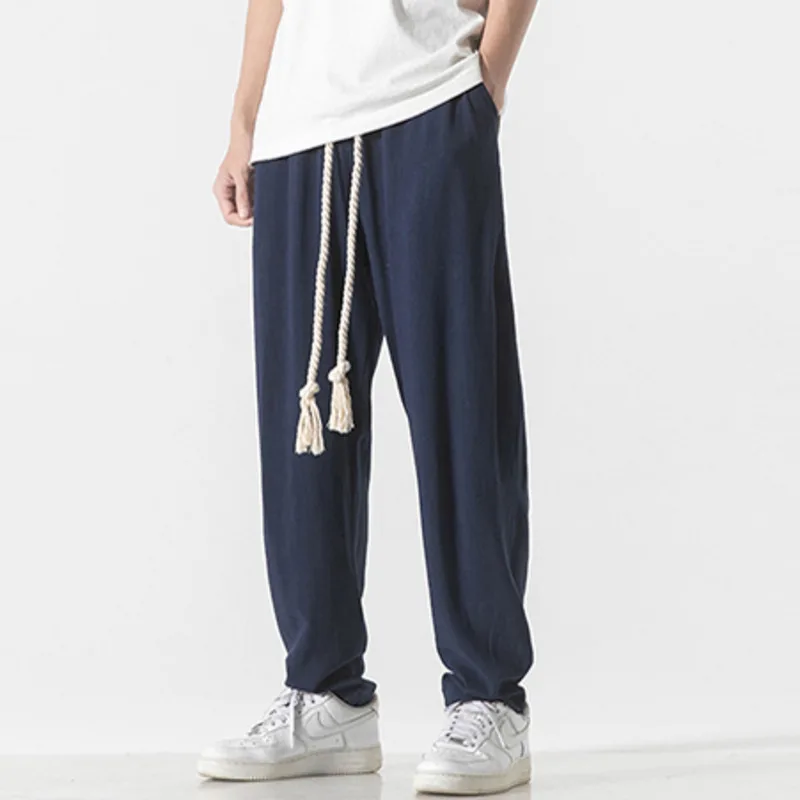 MrGB Cotton Linen Casual Men's Jogger Pants Large Size Summer Solid Color Male Trousers Baggy Vintage Chinese Style Clothes
MrGB Cotton Linen Casual Men's Jogger Pants Large Size Summer Solid Color Male Trousers Baggy Vintage Chinese Style Clothes