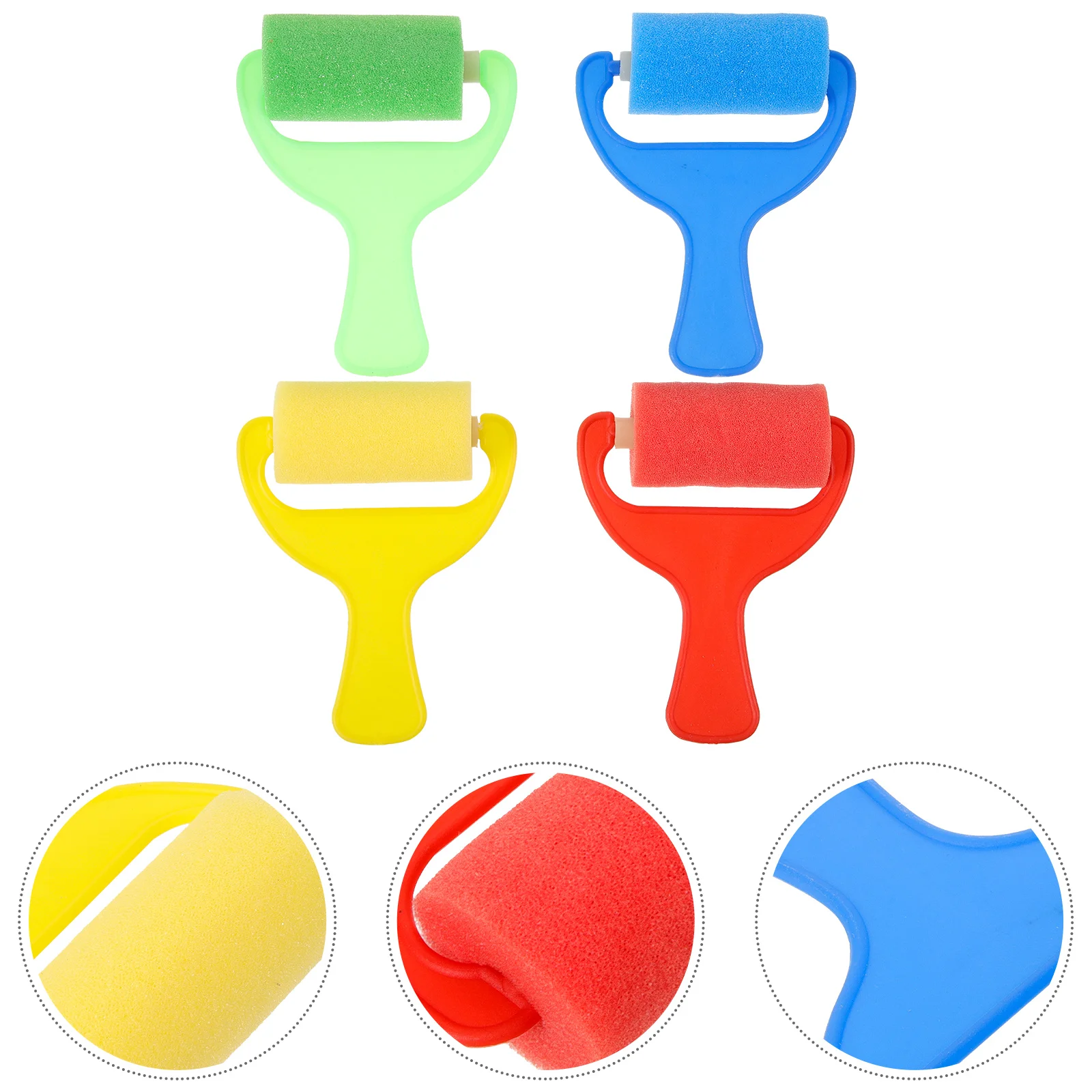 4pcs kids rollers Roller Sponge Rollers for Kids Sponge Roller Brush Drawing Tool Painting Brushes for Cervical watercolors
4pcs kids rollers Roller Sponge Rollers for Kids Sponge Roller Brush Drawing Tool Painting Brushes for Cervical watercolors