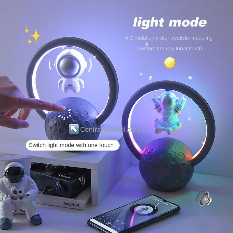 Astronaut Magnetic Levitation Wireless Bluetooth Speaker Floating 3D Stereo Surround Figurine Home Room Decor RGB Led Night Lamp
Astronaut Magnetic Levitation Wireless Bluetooth Speaker Floating 3D Stereo Surround Figurine Home Room Decor RGB Led Night Lamp