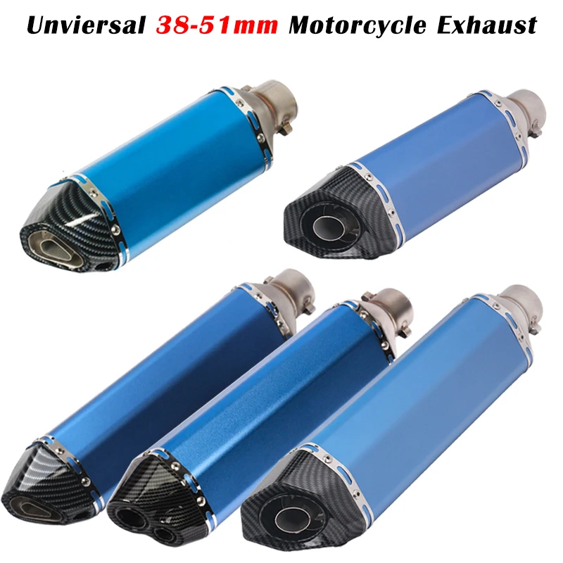 Universal 51mm Motorcycle Exhaust Escape System Modify 370mm 470mm Muffler With DB Killer For ktm 390 CBR500 MT07 GSX-S750 R15V3
Universal 51mm Motorcycle Exhaust Escape System Modify 370mm 470mm Muffler With DB Killer For ktm 390 CBR500 MT07 GSX-S750 R15V3