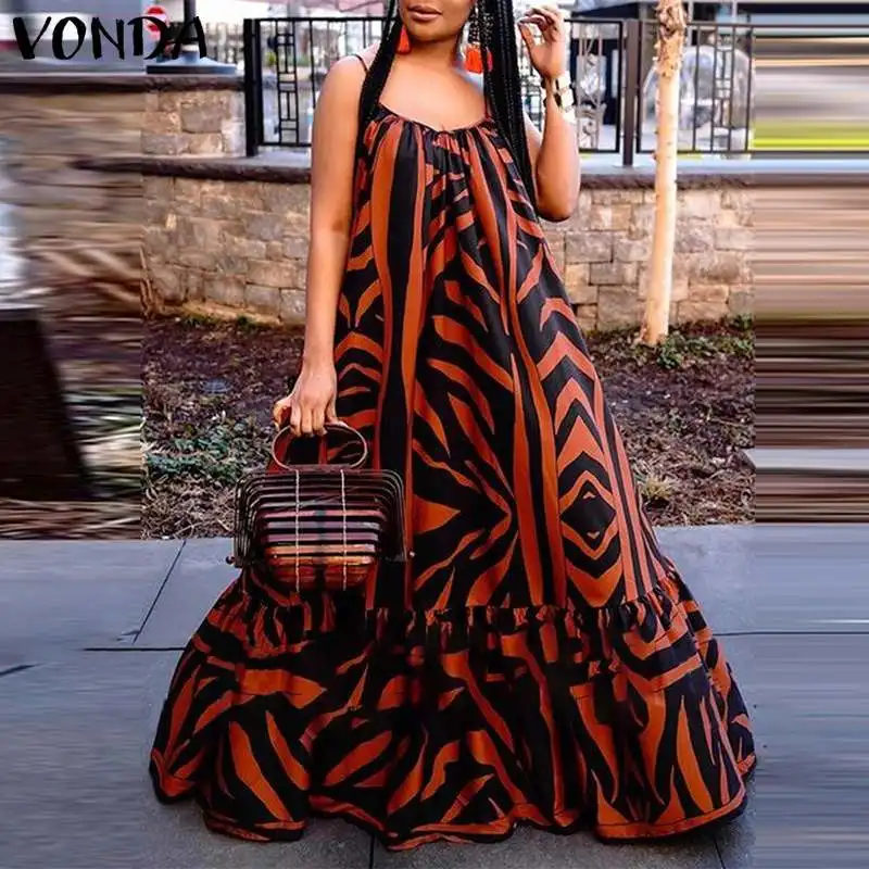 VONDA Oversize Vintage Women Summer Vestido Ruffled Print Party Robe Maxi Long Dress Women Elegant Street Sundress Saias Longas
VONDA Oversize Vintage Women Summer Vestido Ruffled Print Party Robe Maxi Long Dress Women Elegant Street Sundress Saias Longas