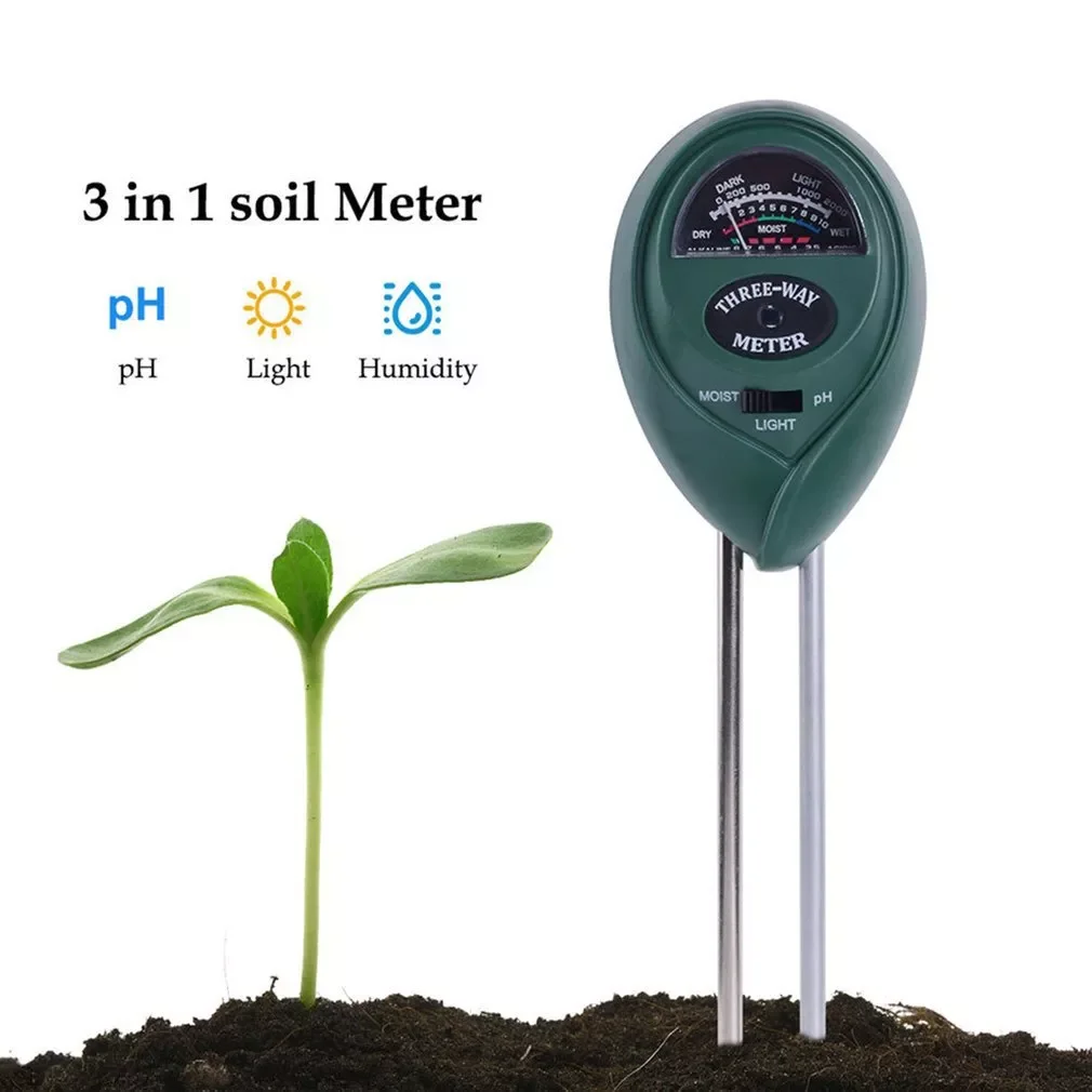 

In 1 Soil Moisture Meter PH Test Acidity Humidity Detector Planting Tester Flower Water Analyzer Outdoor Indoor Gardening Tool