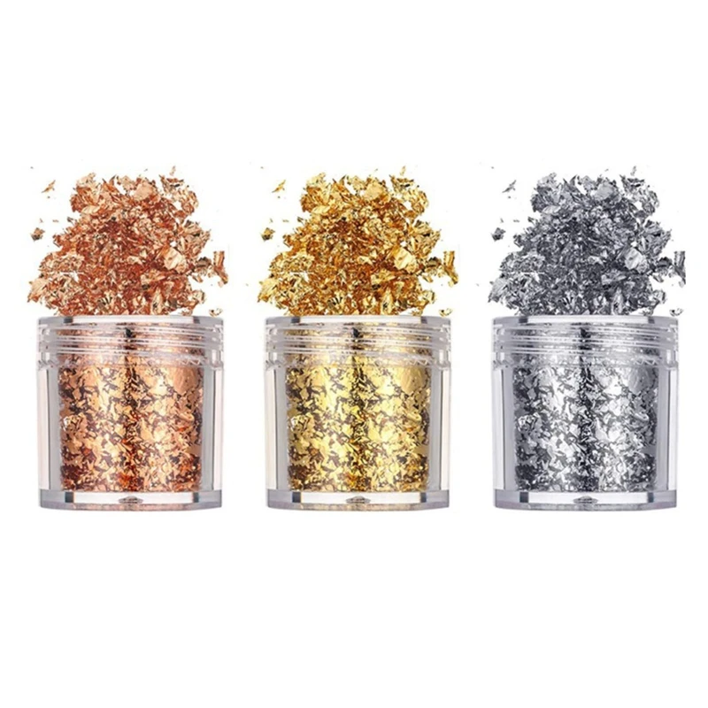 3 Colors Gold Foil Flakes for Resin Imitation Gold Foil Flakes for Nails Painting Crafts Slime and Resin Jewelry Making
3 Colors Gold Foil Flakes for Resin Imitation Gold Foil Flakes for Nails Painting Crafts Slime and Resin Jewelry Making