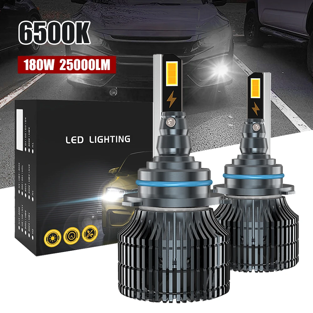 2PCS H7 H1 H11 9005 9006 9012 LED Headlight Bulb 180W 25000LM Car Headlight 6500K White Waterproof Canbus 12V/24V Auto Lamp
2PCS H7 H1 H11 9005 9006 9012 LED Headlight Bulb 180W 25000LM Car Headlight 6500K White Waterproof Canbus 12V/24V Auto Lamp