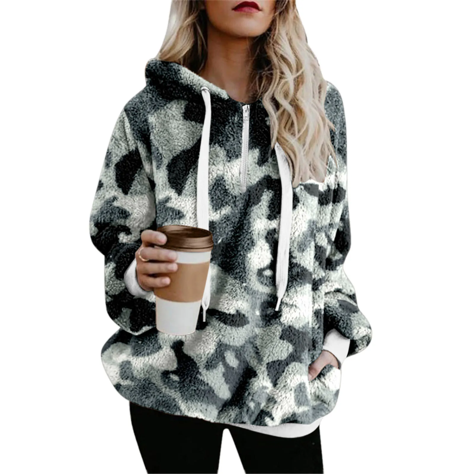 Loose Sweatshirt For Women Casual Fuzzy Zip Up Hoodies Long Sleeve Loose Pullover Drawstring Shirts Women Shirts Teen Girls
Loose Sweatshirt For Women Casual Fuzzy Zip Up Hoodies Long Sleeve Loose Pullover Drawstring Shirts Women Shirts Teen Girls