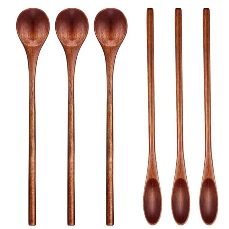 HOT-6 Pcs Wooden Coffee Spoon Long Handle Wooden Mixing Spoon Wooden Teaspoon Manual Wooden Mixing Spoon For Kitchen Mixing
HOT-6 Pcs Wooden Coffee Spoon Long Handle Wooden Mixing Spoon Wooden Teaspoon Manual Wooden Mixing Spoon For Kitchen Mixing