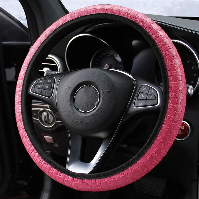 No Inner Ring Leather Braided Elastic Universal Steering Wheel Cover Comfortable Shock Absorption Easy To Install Car Grip Cover
No Inner Ring Leather Braided Elastic Universal Steering Wheel Cover Comfortable Shock Absorption Easy To Install Car Grip Cover