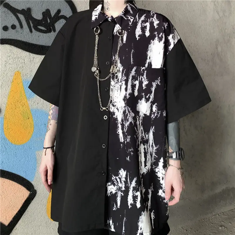 Black Streetwear for Women Blouse Tie Dye Shirt Button Up Tops Clothes Alt Alternative Clothing Cardigan Korean Fashion 2022
Black Streetwear for Women Blouse Tie Dye Shirt Button Up Tops Clothes Alt Alternative Clothing Cardigan Korean Fashion 2022