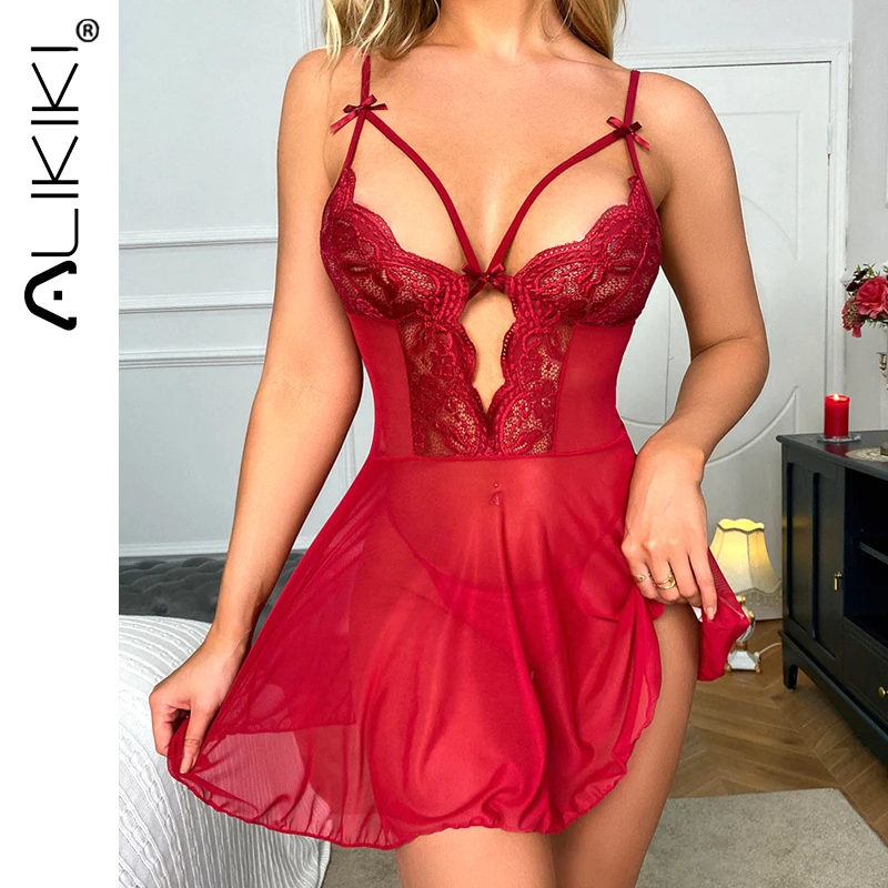 Mesh Nightgown Sexy Lingerie For Women See Through Nightwear Lace Chemise Sleeveless Cami Slip Dress Babydoll Sleepwear
Mesh Nightgown Sexy Lingerie For Women See Through Nightwear Lace Chemise Sleeveless Cami Slip Dress Babydoll Sleepwear