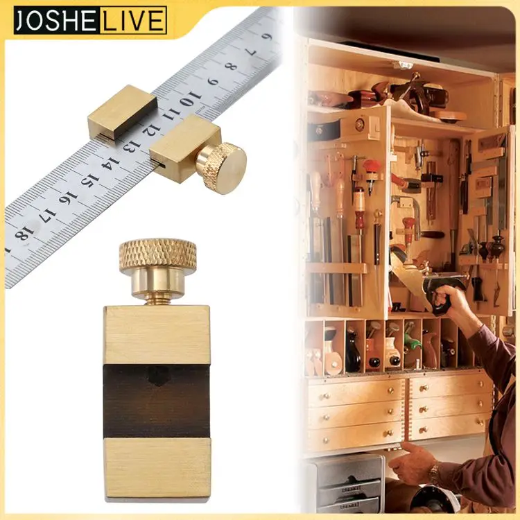 Positioning Block Gauge Brass Block Woodworking Tools Corner Steel Ruler Locator Easy Installation and Simple Design
Positioning Block Gauge Brass Block Woodworking Tools Corner Steel Ruler Locator Easy Installation and Simple Design