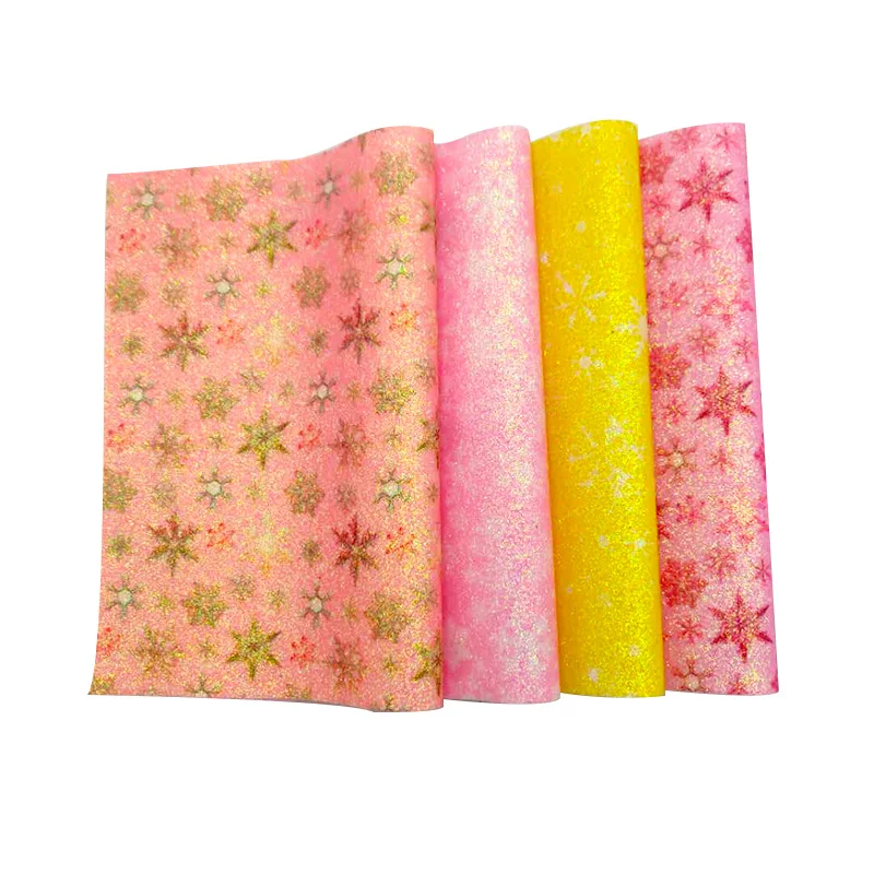 XHT Snowflake Super Shiny Sparkly Colored Fine Glitter Faux Leather Printed Fabric Sheet for Christmas Decoration/Craft
XHT Snowflake Super Shiny Sparkly Colored Fine Glitter Faux Leather Printed Fabric Sheet for Christmas Decoration/Craft