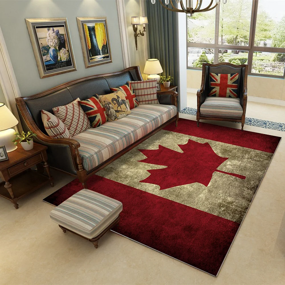 High Quality Retro Carpet Canadian Flag Rugs Soft Anti-slip Suction Floor Mat Home Hotel Outdoor Bedroom Prayer Parlor Blanket
High Quality Retro Carpet Canadian Flag Rugs Soft Anti-slip Suction Floor Mat Home Hotel Outdoor Bedroom Prayer Parlor Blanket