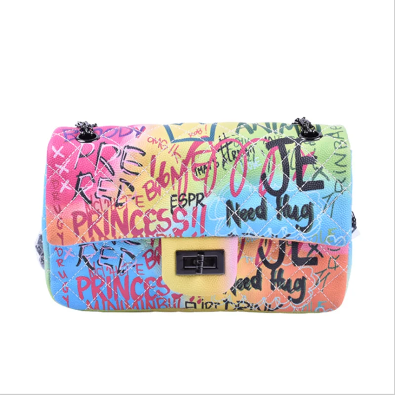 Graffiti Bag 2022 Fashion PU Leather Shopping Crossbody Purse And Handbags Summer Designer Women Candy Shoulder Graffiti Purses
Graffiti Bag 2022 Fashion PU Leather Shopping Crossbody Purse And Handbags Summer Designer Women Candy Shoulder Graffiti Purses