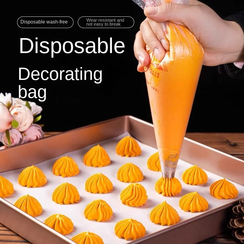 100Pcs Thickened decorative bag, decorative bag baking tool baby food milking cake Dim sum decorative appliance kitchen supplies
100Pcs Thickened decorative bag, decorative bag baking tool baby food milking cake Dim sum decorative appliance kitchen supplies