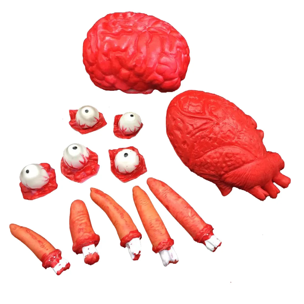 5pcs Set Broken Body Parts Finger Brain Heart Eyeball Decoration Props Scary Haunted House Props
5pcs Set Broken Body Parts Finger Brain Heart Eyeball Decoration Props Scary Haunted House Props