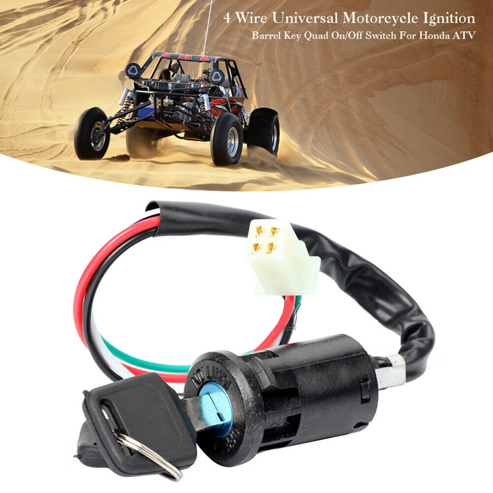 Universal Motorcycle Ignition Barrel Switch 2 Key 4 Wire For ATV Quad Dirt Bike For Suzuki LT80, Basically X2 Earths, X2 Lives
Universal Motorcycle Ignition Barrel Switch 2 Key 4 Wire For ATV Quad Dirt Bike For Suzuki LT80, Basically X2 Earths, X2 Lives