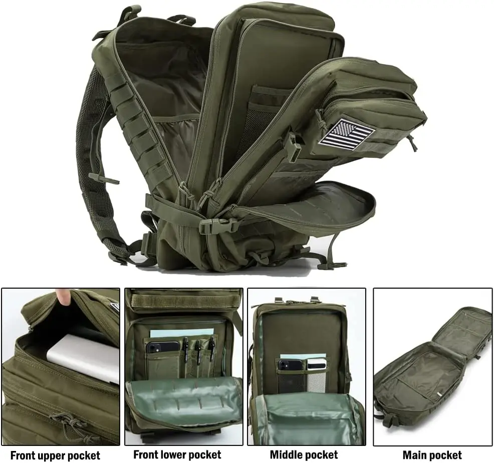 Waterproof Tactical Backpack Multi-function 50L /25L Large Capacity Military Backpack for Outdoor Sport Camping Hunting
Waterproof Tactical Backpack Multi-function 50L /25L Large Capacity Military Backpack for Outdoor Sport Camping Hunting