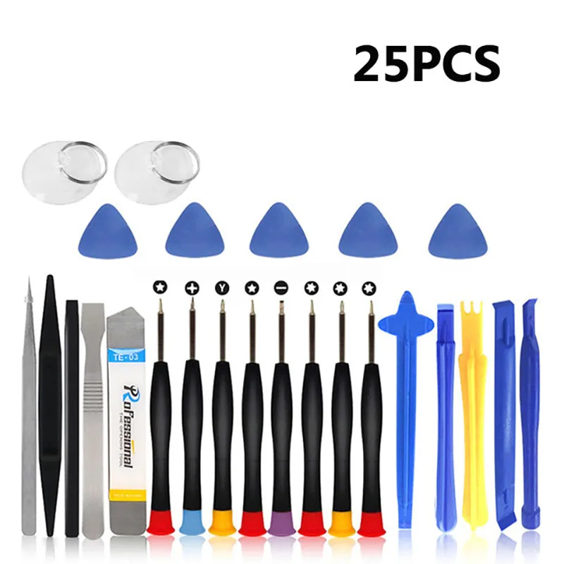 25PCS/Set Phone Repair Kit Opening Pry Tool Phone Maintenance Tools Repair Kit For IOS/Android Phone
25PCS/Set Phone Repair Kit Opening Pry Tool Phone Maintenance Tools Repair Kit For IOS/Android Phone
