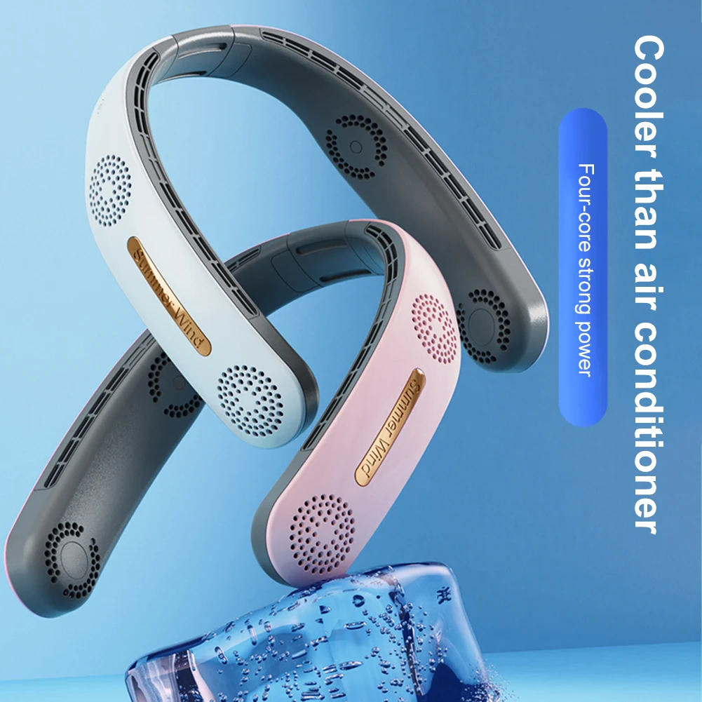 Portable Neck Fan USB Rechargeable Leafless Hanging Neck Fan Mini Wearable Bladeless Fan Air Cooler For Outdoor Sports
Portable Neck Fan USB Rechargeable Leafless Hanging Neck Fan Mini Wearable Bladeless Fan Air Cooler For Outdoor Sports