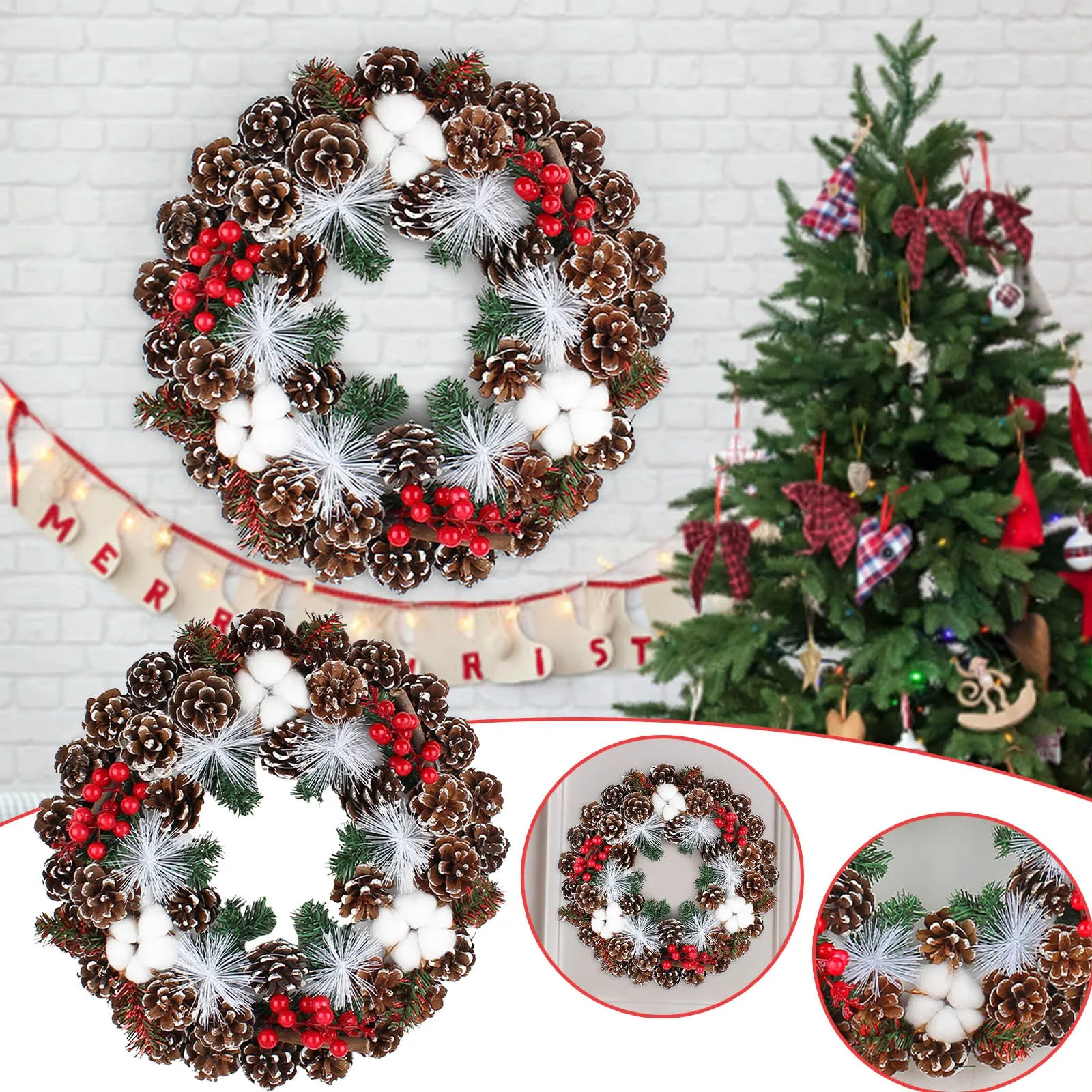 Christmas Wreath Outdoor Christmas Wreath For Front Door Christmas Wreath For Winter Festive Wreath Window Suction Cups
Christmas Wreath Outdoor Christmas Wreath For Front Door Christmas Wreath For Winter Festive Wreath Window Suction Cups