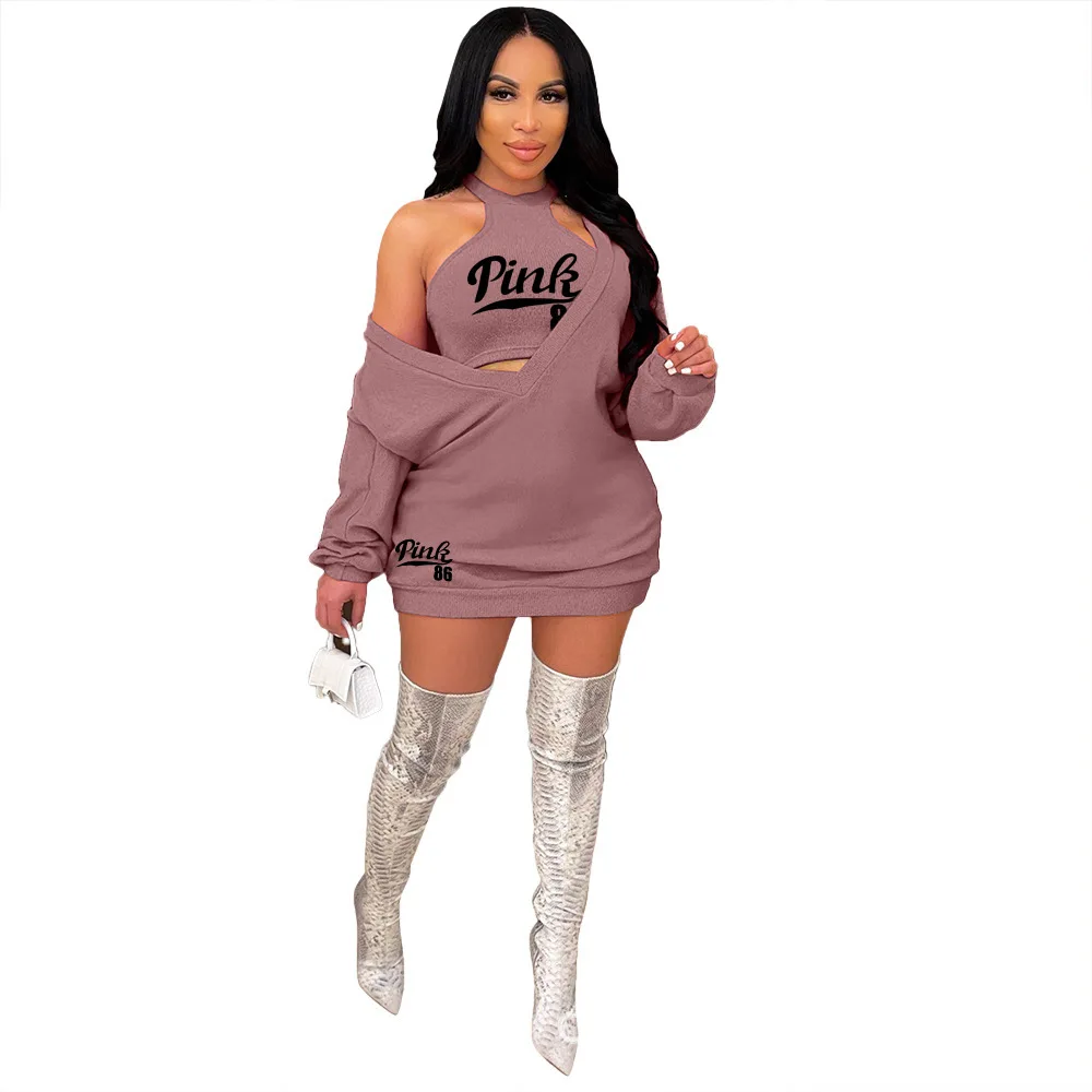 Latest High Quality Women's Big V-Neck Sweater Dress + Vest Two-piece Suit Casual Women's Dress 1A011
Latest High Quality Women's Big V-Neck Sweater Dress + Vest Two-piece Suit Casual Women's Dress 1A011