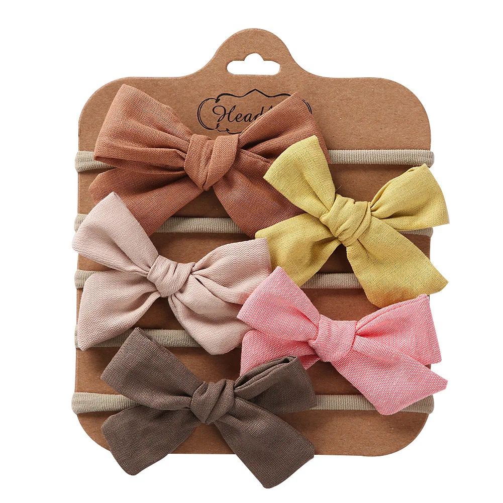 5Pcs Sweet Bowknot Elastic Baby Headband Lace Flower Plaid Hair Bands For Girls Nylon Soft Kids Hairband Hair Accessories
5Pcs Sweet Bowknot Elastic Baby Headband Lace Flower Plaid Hair Bands For Girls Nylon Soft Kids Hairband Hair Accessories