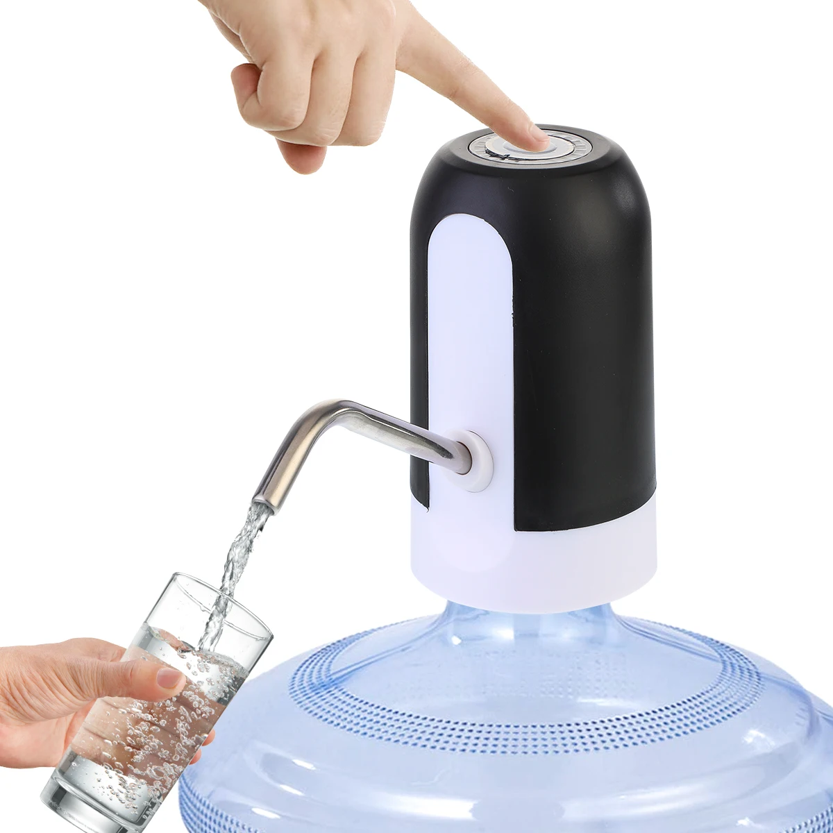

Бытовой насос для бутылок с водой, USB-зарядка, автоматический насос для питьевой воды, портативный Электрический диспенсер для бутылок с вод...