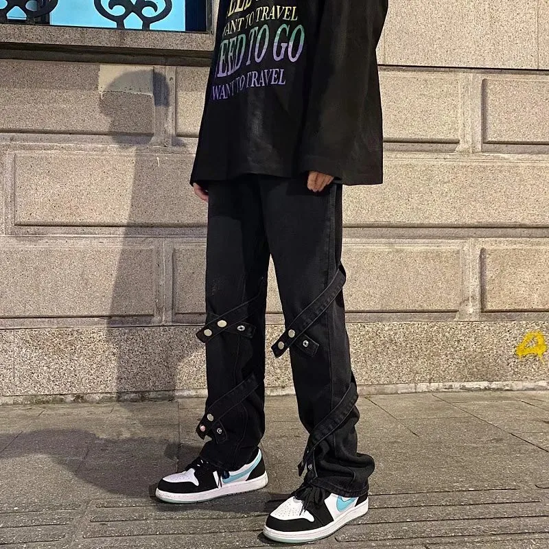 2022 Vibe Style Ribbons Punk Vintage Men Baggy Jeans Trousers Hip Hop Straight Retro Washed Wide Y2K Denim Pants Goth Pantalones
2022 Vibe Style Ribbons Punk Vintage Men Baggy Jeans Trousers Hip Hop Straight Retro Washed Wide Y2K Denim Pants Goth Pantalones