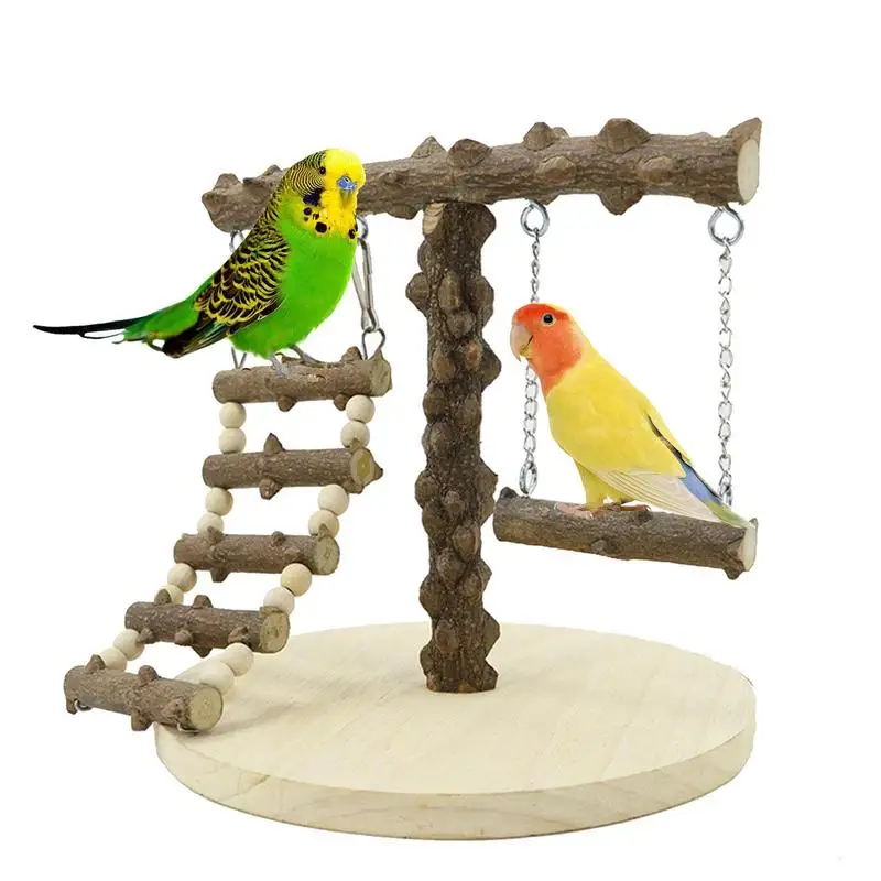 Bird Play Stand Parrot Wood Play Stand Bird Training Stand With Ladder And Swing Natural Perches Playground For Parakeets
Bird Play Stand Parrot Wood Play Stand Bird Training Stand With Ladder And Swing Natural Perches Playground For Parakeets