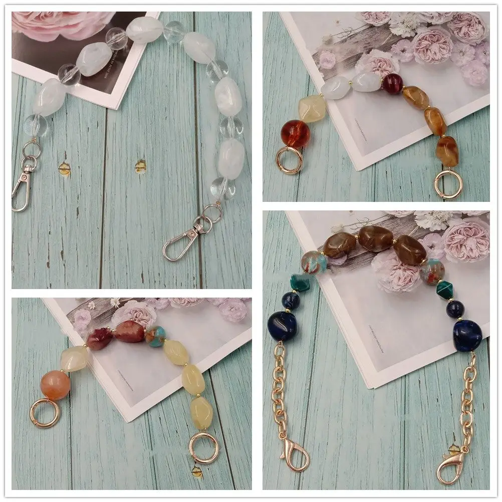 Acrylic Handle Colorful Bead Straps Replaceable Resin Colored Stone Handbag Strap DIY Bag Accessories Wristlet Purse Bag Belt
Acrylic Handle Colorful Bead Straps Replaceable Resin Colored Stone Handbag Strap DIY Bag Accessories Wristlet Purse Bag Belt