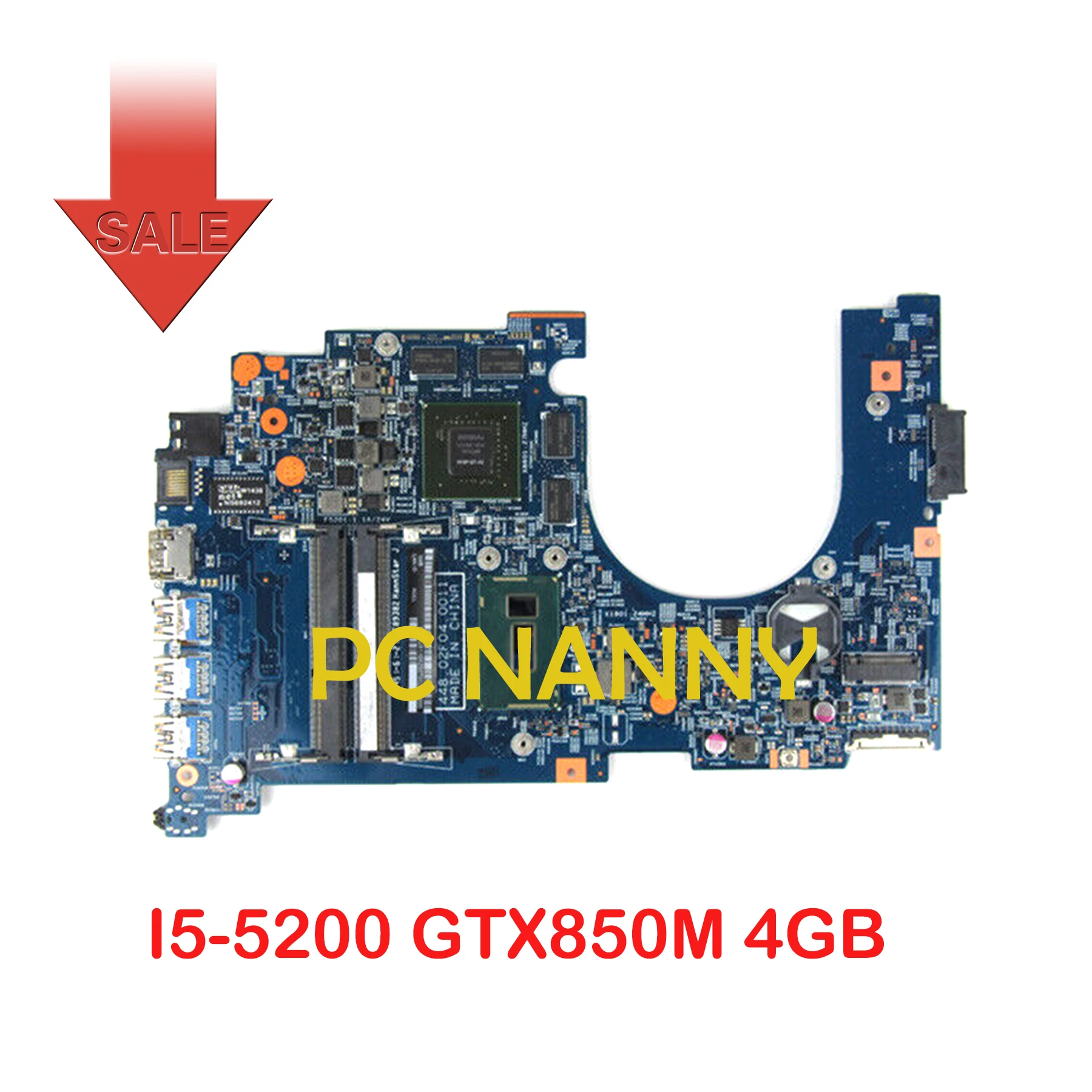 PCNANNY для ноутбука ACER VN7-571G VN7-571, материнская плата I5-4210U GTX850M 4 Гб
PCNANNY для ноутбука ACER VN7-571G VN7-571, материнская плата I5-4210U GTX850M 4 Гб