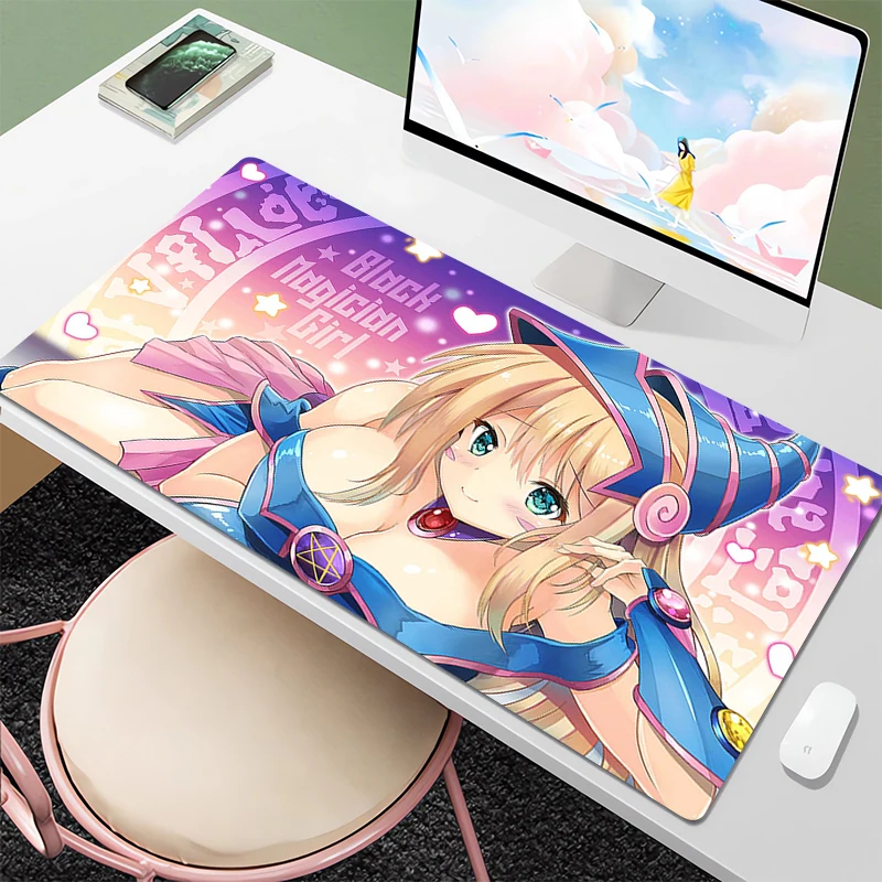 

Dark Magician Girl Wireless Mouse Pad Gamer Cabinets Gaming Pc Accessories Non-slip Mat Mausepad Deskmat Table Pads Mousepad Xxl