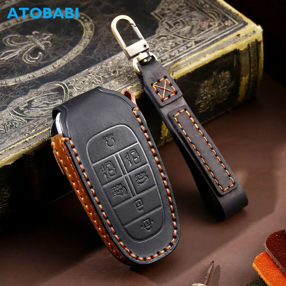 For Hyundai Santa Fe Tucson Staria Sonata Ioniq Nexo Leather Car Key Case Smart Remote Control Fobs Protector Cover Accessories
For Hyundai Santa Fe Tucson Staria Sonata Ioniq Nexo Leather Car Key Case Smart Remote Control Fobs Protector Cover Accessories