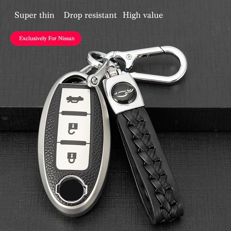 Leather TPU Car Key Case Cover Shell for Nissan Qashqai Juke Alissa X-trail Key Protector Fob Auto Accessories
Leather TPU Car Key Case Cover Shell for Nissan Qashqai Juke Alissa X-trail Key Protector Fob Auto Accessories